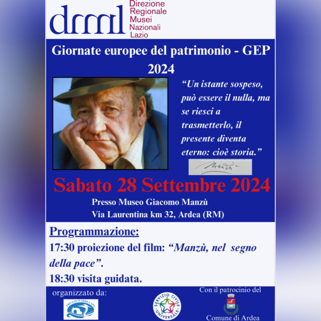 Giornate Europee del Patrimonio 2024 - GEP Manzù